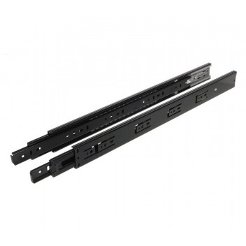 12\" Black Drawer Runner 35kg Soft Close Full Extension