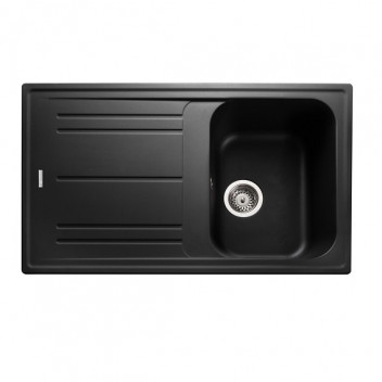 NOVA 860x500 1.0B Sink Black c/w waste kit