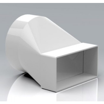 070 Round to Flat Adapter (White)