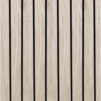White Oak Veneer Grooved Black Core MDF (8\' x 4\') x 19mm