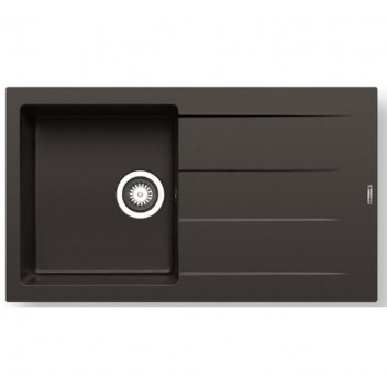 Athlos Graphite Carbon 1B 1D Pyragranite Sink c/w Waste