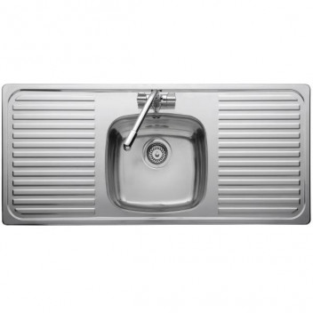 Linear 1 Bowl 2 Drainer 1 Taphole 1160*508 Polished Sink (No Waste)