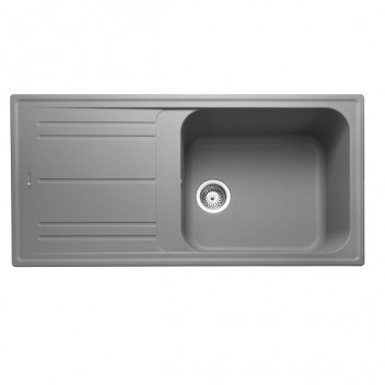 NOVA 1000x500 1.0B Sink Grey c/w waste kit