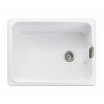 Primrose 595x455 1.0B Ceramic Sink White (NO Waste kit WKIT13)